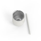 12 oz wine, coffee, cocktail tumblers with straw lid