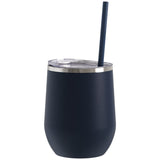 12 oz wine, coffee, cocktail tumblers with straw lid