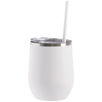 12 oz wine, coffee, cocktail tumblers with straw lid